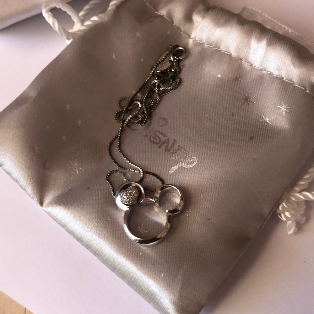 Mickey Mouse  Silver Necklace